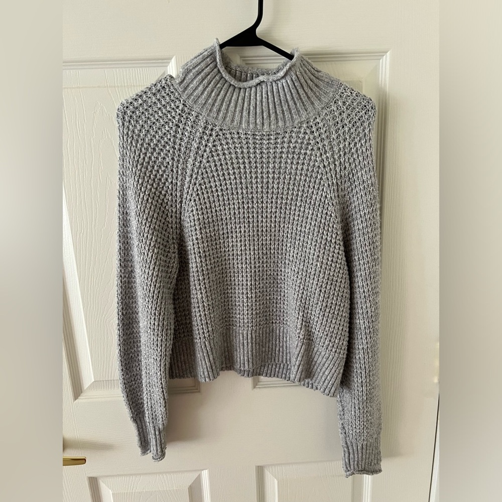 Cowl Neck Grey Sweater